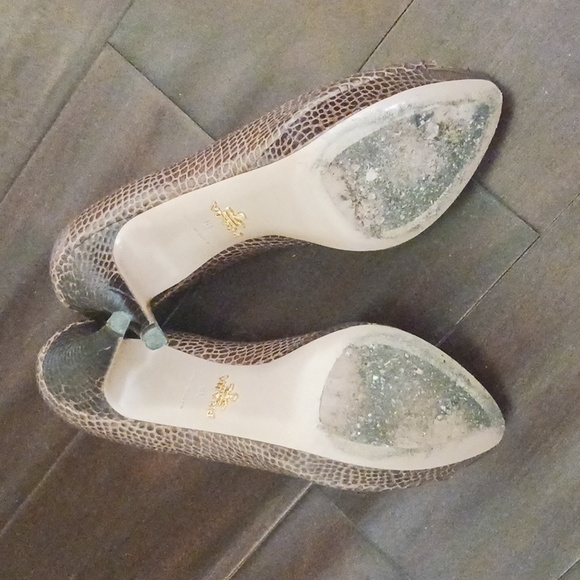 Prada Brown Peep Toe Pumps 38 - Picture 5 of 7